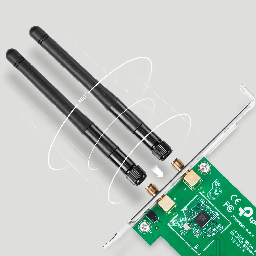 TP-Link PCI Express Wi-Fi Card dual Antenna 300Mbps (WN881ND) view 5